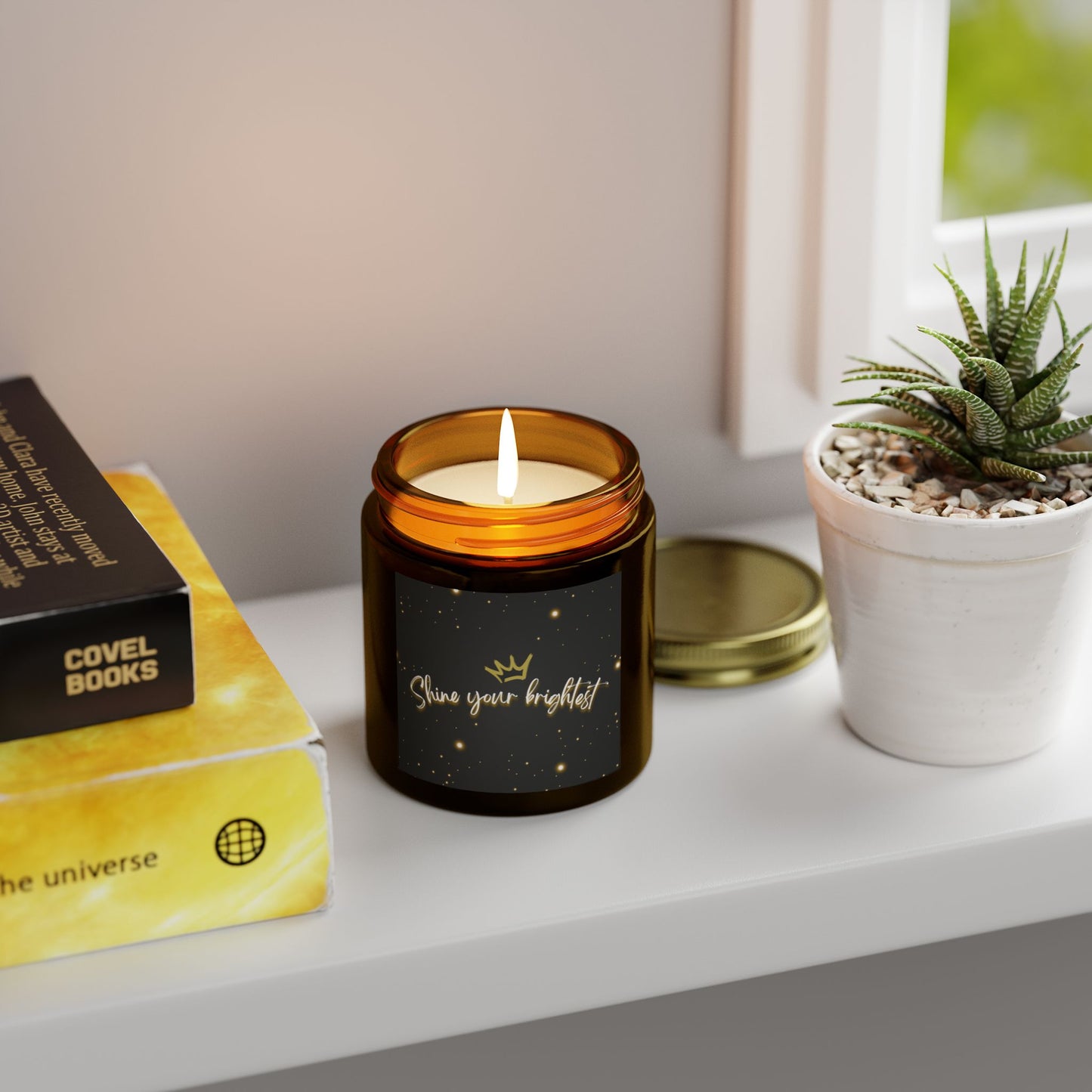 Scented Candle, Coconut Apricot Wax (4oz)